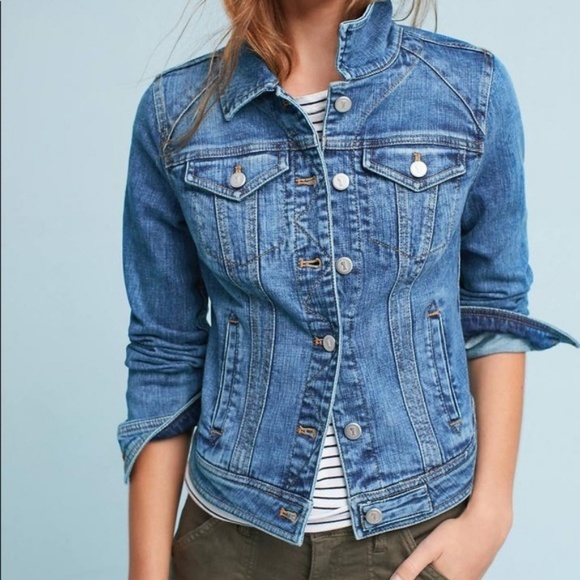 Anthropologie Jackets & Blazers - Pilcro Anthro Blue Denim Farrah Jacket Medium
